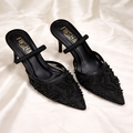 PEARLS HEEL SANDAL - Finsha Shoes