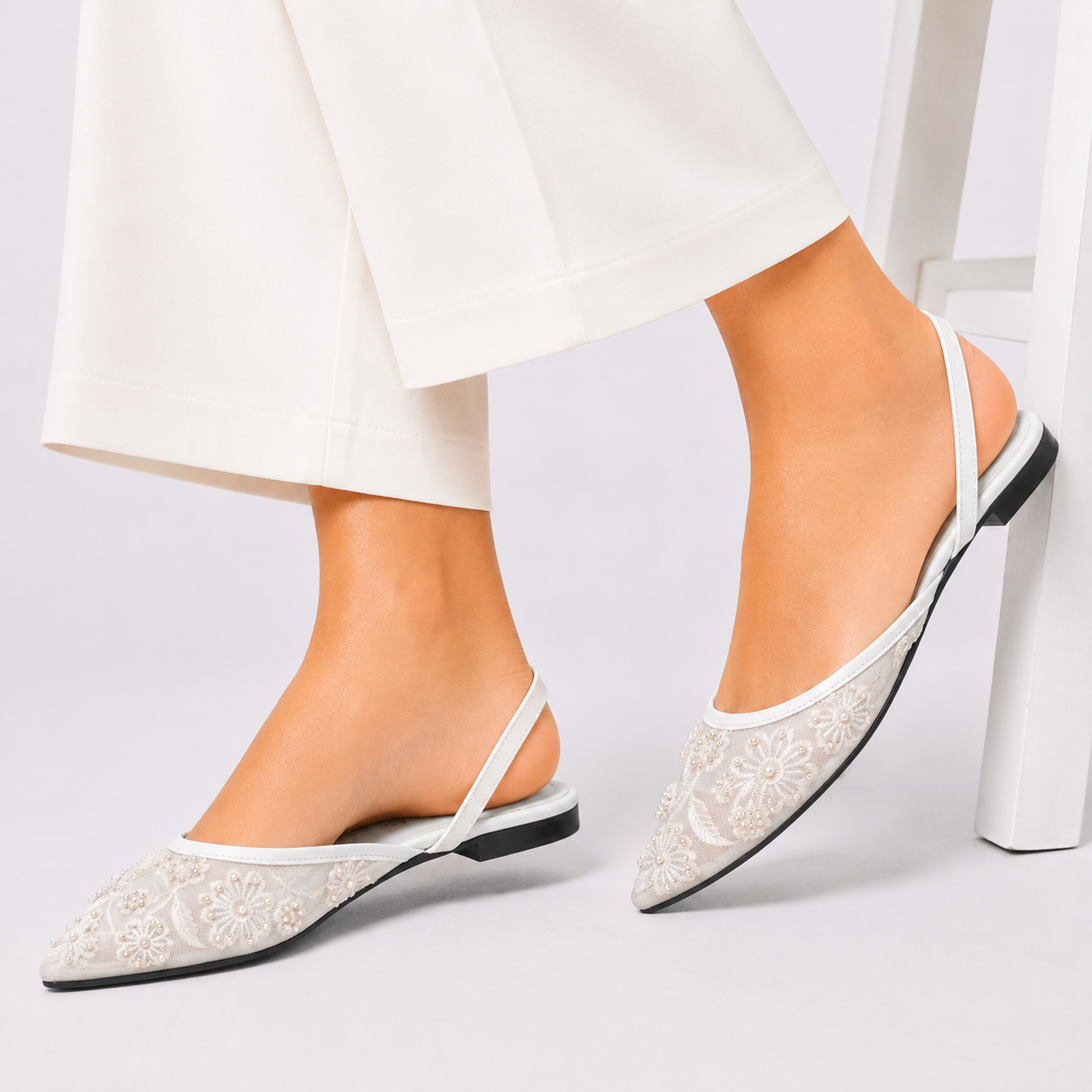Embroidered Flat Toe
