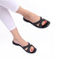 COZY FLAT SLIPPER - BLACK