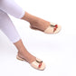YSL FLAT SLIPPER - BEIGE