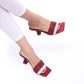 PARIWISH HEEL SANDAL - MAROON