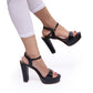GLORIA HEEL 5" - BLACK