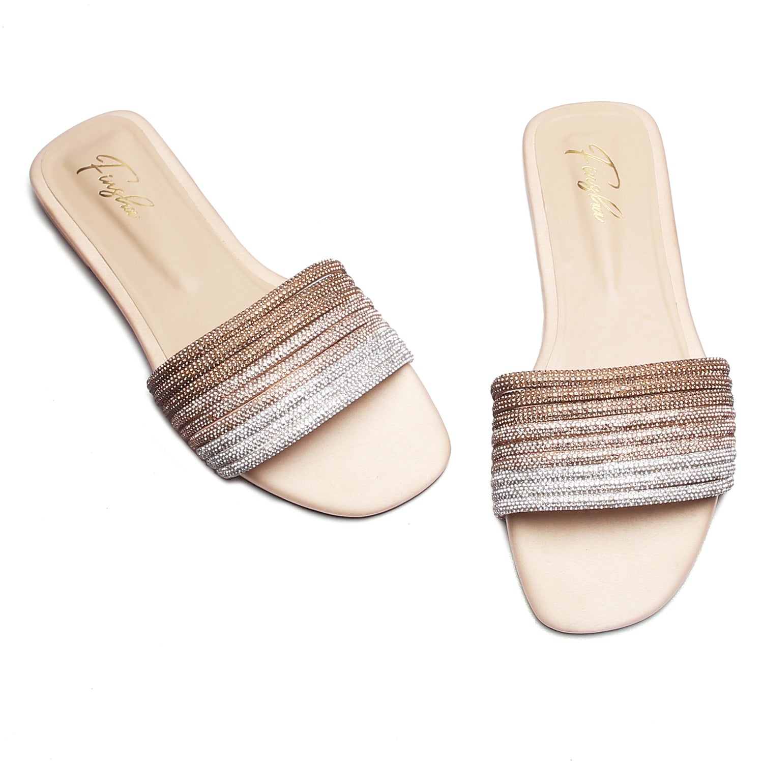 PARIWISH FLAT SLIPPER - BEIGE - Finsha Shoes