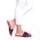 FESTIVE H FLAT SLIPPER - PURPLE