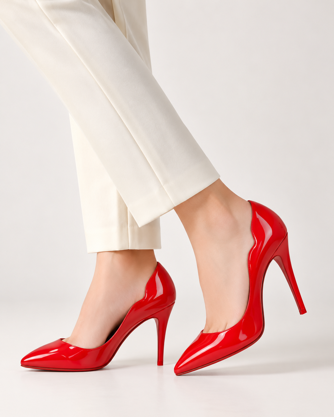 Kitkat French Red bottom 4 Inch Heel