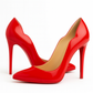 Kitkat French Red bottom 4 Inch Heel | Red