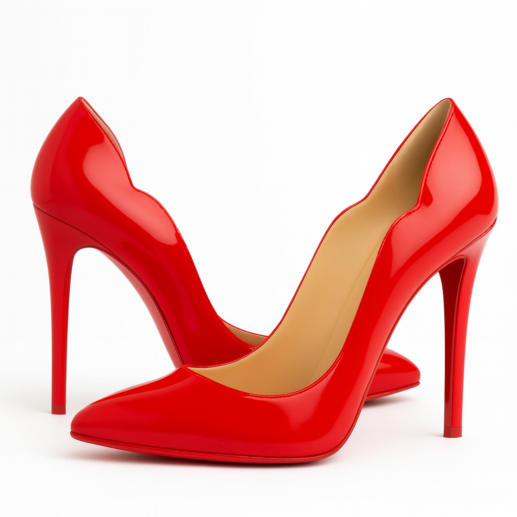 Kitkat French Red bottom 4 Inch Heel - Finsha Shoes