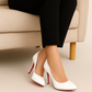 Kate Red Bottom Heel 100 mm | White