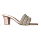 LINA BLOCK HEEL - ROSE GOLD
