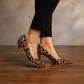 LEOPARD PRINT HEEL SANDAL