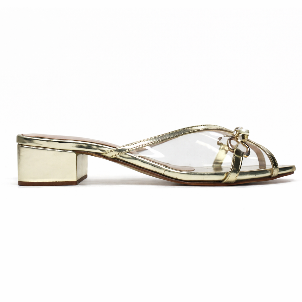 LUXE BLOCK HEEL SLIPPER - Finsha Shoes