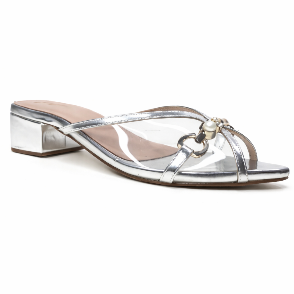LUXE BLOCK HEEL SLIPPER - Finsha Shoes