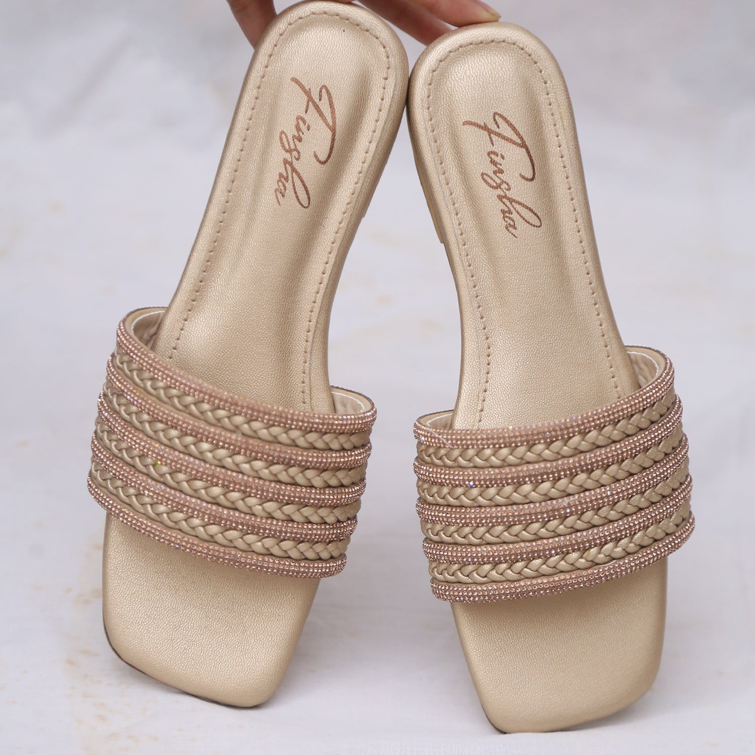 LYDIA SLIPPER - GOLD - Finsha Shoes