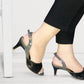NAIMO HEEL - BLACK AND GREY