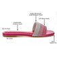 PARIWISH FLAT SLIPPER - PINK