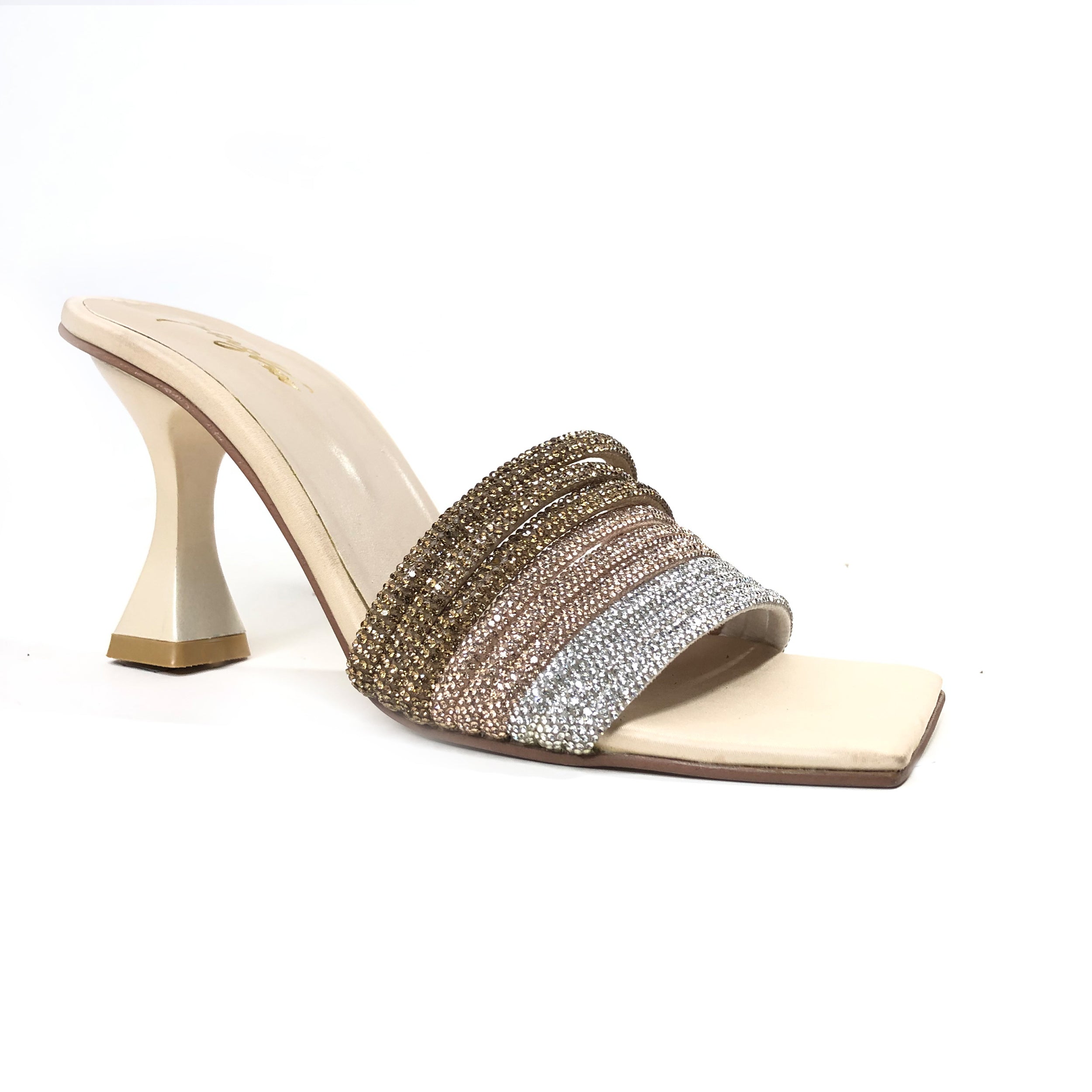 PARIWISH HEEL SANDAL - BEIGE - Finsha Shoes