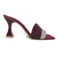 PARIWISH HEEL SANDAL - MAROON