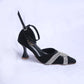 PRINCESS HEEL SANDAL - BLACK