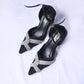 PRINCESS HEEL SANDAL - BLACK