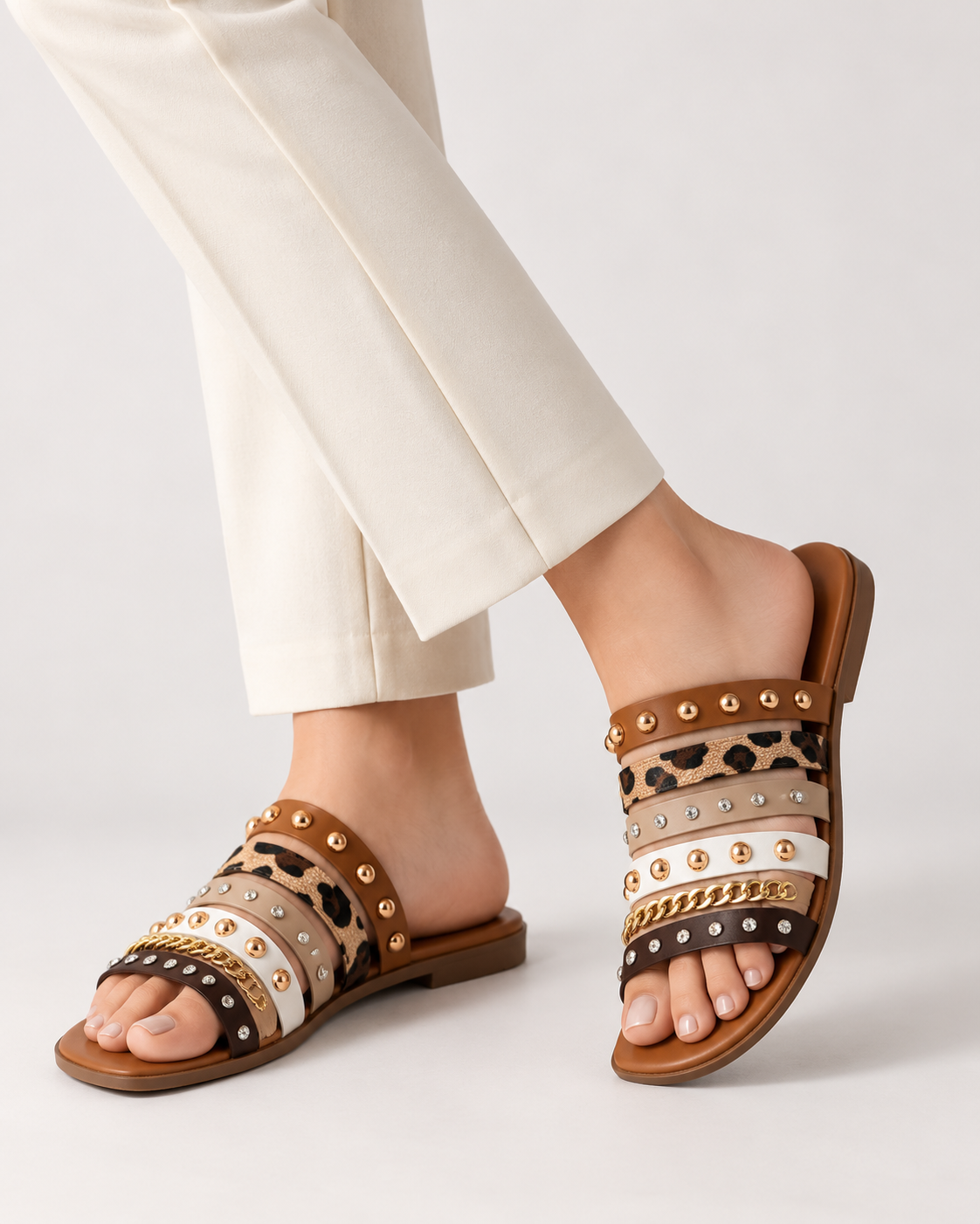 SAHRA LEOPARD SLIPPER