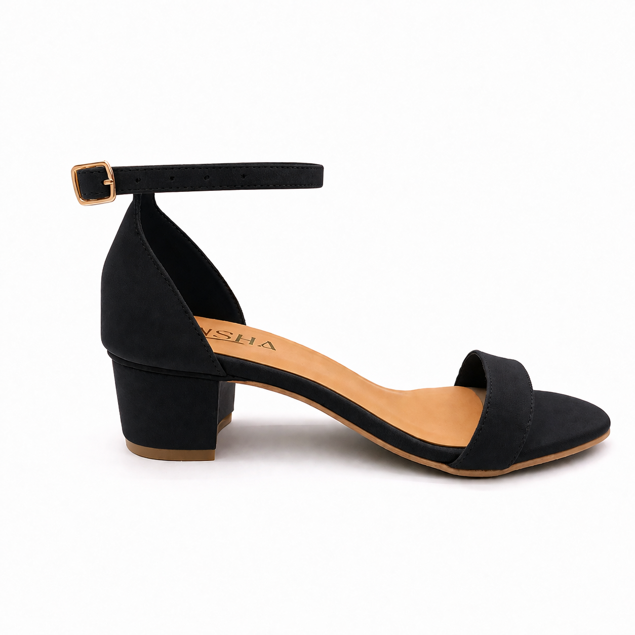SINGLE STRAP BLOCK HEEL