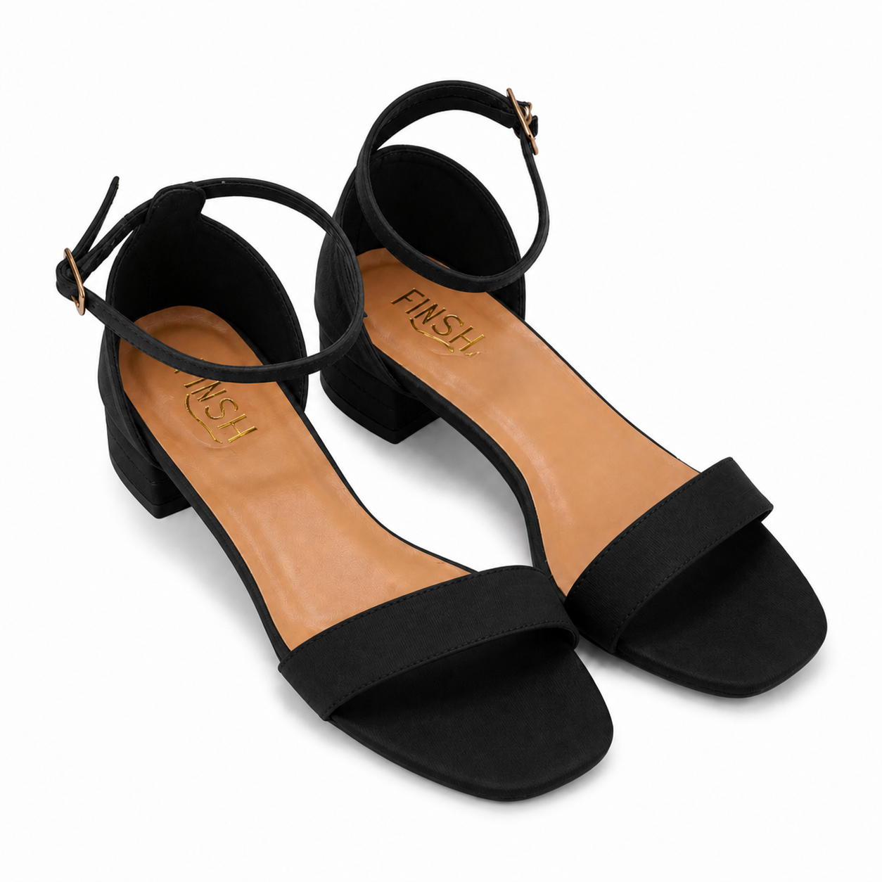 SINGLE STRAP BLOCK HEEL