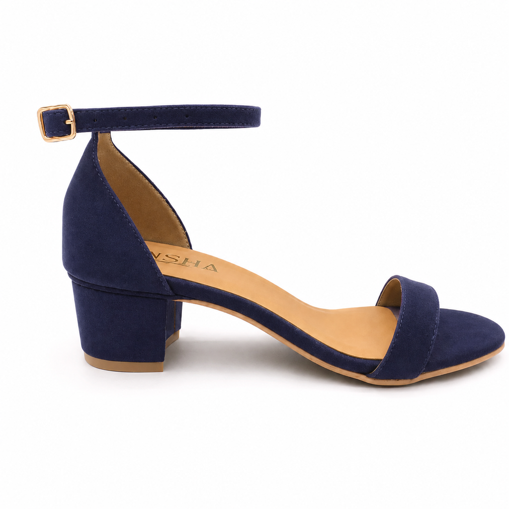 SINGLE STRAP BLOCK HEEL - Finsha Shoes