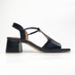 T-STRAP BLOCK HEEL - BLACK