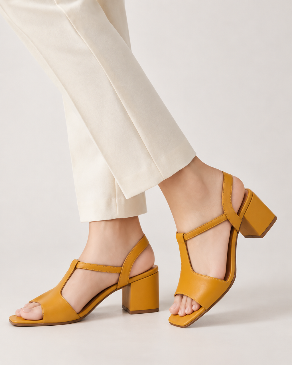 T-STRAP BLOCK HEEL