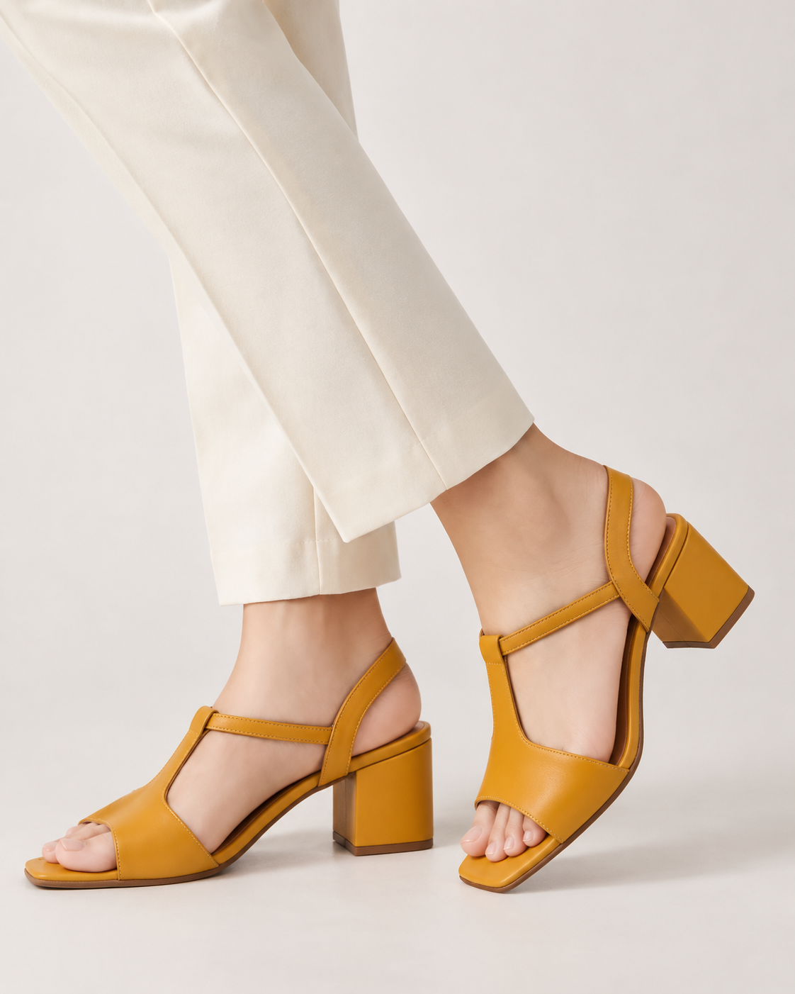 T-STRAP BLOCK HEEL