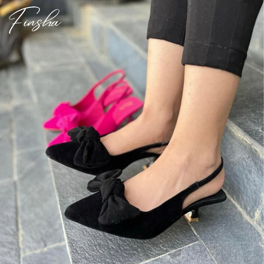 TIE KNOT HEEL - BLACK