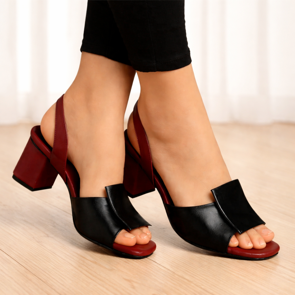 TITAN HEEL - BLACK - Finsha Shoes