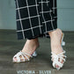 VICTORIA HEEL - SILVER