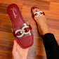WILY FLAT SLIPPER - MAROON