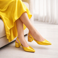 SHE'S MULES -  YELLOW - Finsha Shoes