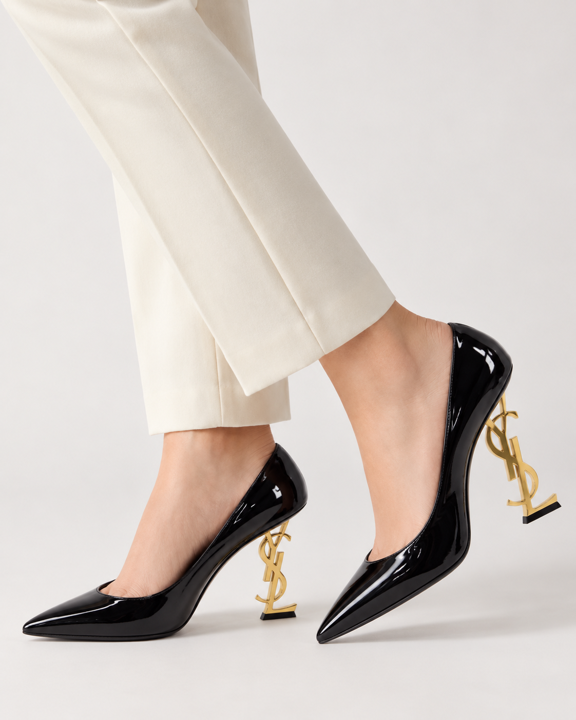 YSL COURT SHOE - BLACK