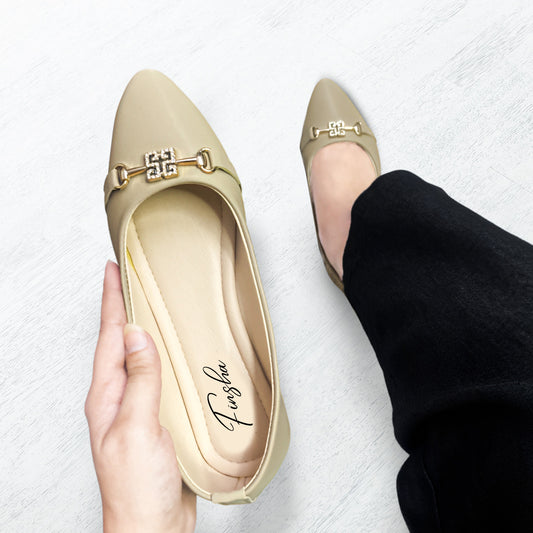 COURT SHOES - GOLD