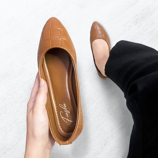 COURT SHOES - BROWN