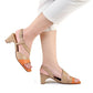 FRENCH BLOCK HEEL - ORANGE