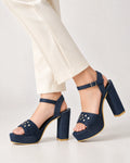 DENIM GLORIA 5 INCH PLATFORM HEEL