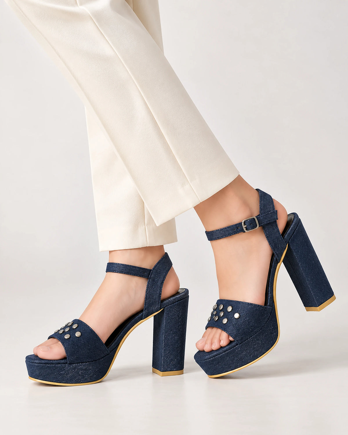 DENIM GLORIA 5 INCH PLATFORM HEEL