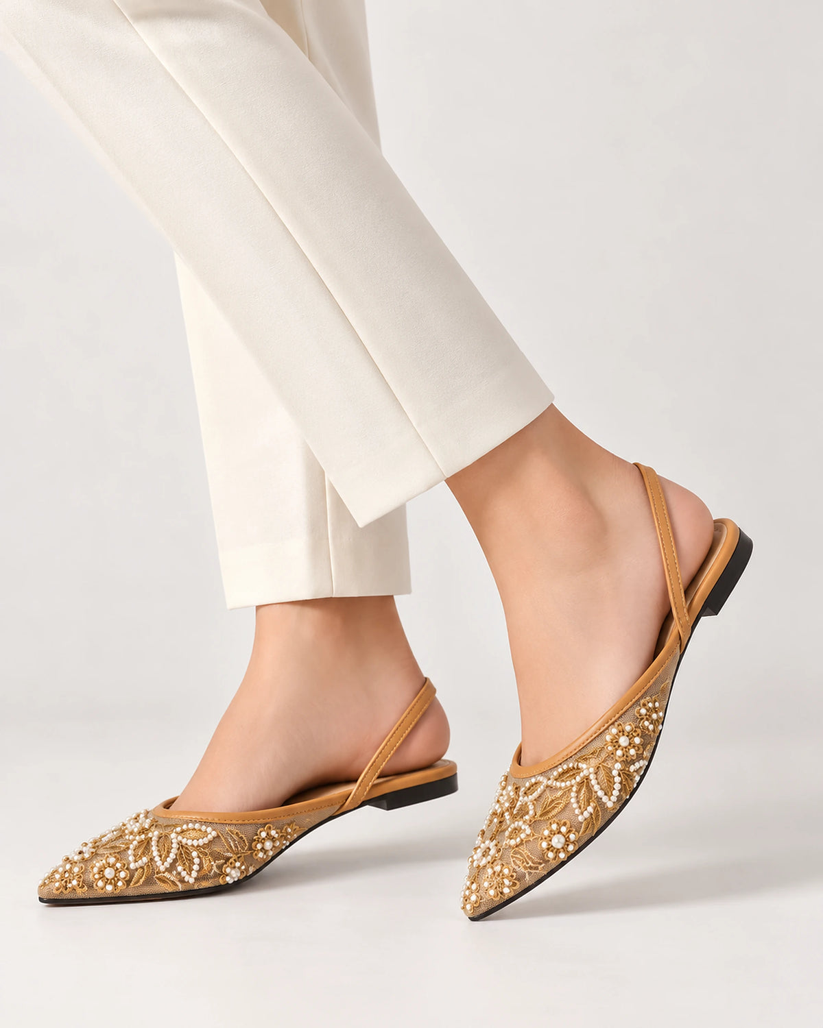 Embroidered Flat Toe