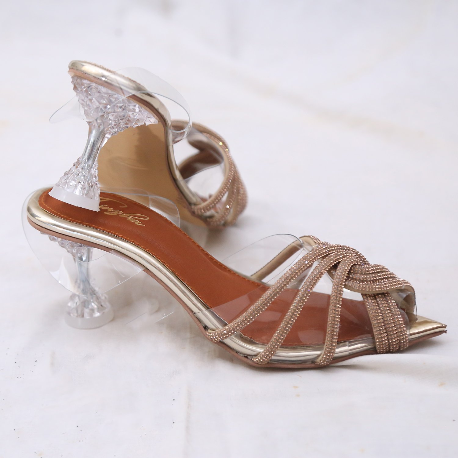 VICTORIA HEEL SANDALS GOLDEN